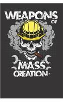 Skull Weapon Mass Creation Notebook Journal