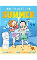 Summer Activity Book for Kids Ages 4-8