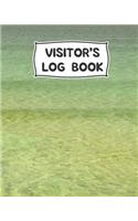 Visitor Log Book: Guest Login Notebook, Record Guest Sign-In, Registration Book. For Signing In and Out, 8 x 10, 75 Single Sided Lined Pages