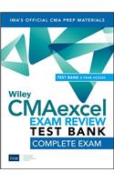 Wiley Cmaexcel Learning System Exam Review 2019 Test Bank: Complete Exam (2-Year Access)