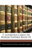 T. Lucretius Carus de Rurum Natura Buch III