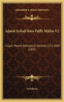 Adatok Erdodi Baro Palffy Miklos V2