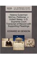 Helena Guterman McCoy, Petitioner, V. United States. U.S. Supreme Court Transcript of Record with Supporting Pleadings