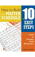 How to Build the Master Schedule in 10 Easy Steps