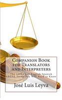 Companion Book for Translators and Interpreters