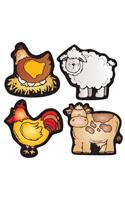 Farm Friends Shape Stickers