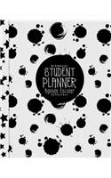 Student Planner/Agenda Escolar - Bianual/Semestral (Black Spots)
