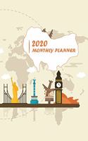 2020 Monthly Planner: Two Year - Monthly Calendar Planner 6 x 9'' - 24 Months For Academic Agenda Schedule Organizer
