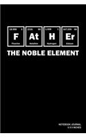 Father The Noble Element: Notebook, Journal, Or Diary 110 Lined Pages 6 X 9 Cover Finish: Matte