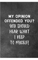 My Opinion Offended You? You Should Hear What I Keep To Myself!