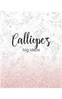 Calliope's Big Ideas: Personalized Notebook - 8x10 Lined Women's Journal