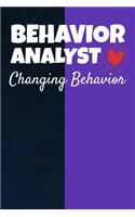 Behavior Analyst Changing Behavior