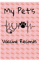My Pet's Vaccine Records: Keep Track Of Annual and Semi-Annual Shots
