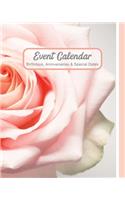 Event Calendar - Birthdays, Anniversaries & Special Dates: Christian Perpetual Calendar Date Keeper, Bible Verse Gift