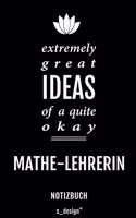 Notizbuch für Mathe-Lehrer / Mathe-Lehrerin