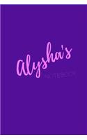 Alysha's Notebook