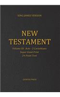 New Testament, Super Giant Print, Volume III