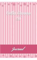 Delta Gamma: Line Ruled Sorority Girls Journal - Great Present for Big or Lil Sister