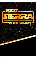 The Best Sierra in the Galaxy: Journal Notebook Features 120 Pages of Lined Paper with a Matte Finished Cover. Perfect for Note Taking or Diary Entries.