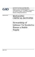 Managing critical isotopes
