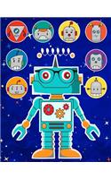 Robots Sticker Album 2 For Boys