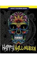 Happy Halloween Adult Coloring Book