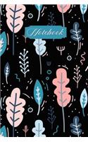 Notebook: Blank Notebook with Hand Drawn Spring Garden Design, Makes a Great Journal, Diary, Sketchbook or School Notebook, 6"x9", 150 Blank Pages (Vol 2)(2 Spring Garden)