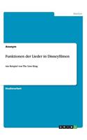 Funktionen der Lieder in Disneyfilmen