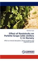 Effect of Rootstocks on Perlette Grape (Vitis Vinifera L.) in Nursery: (English)