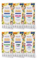 Oswaal One For All Olympiad Previous Years Solved Papers Class 4 (Set of 6 Books) Maths, English, Science, Reasoning, Cyber & General Knowledge (For 2023 Exam)
