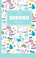 200 Sudoku Hyper difícil Vol. 6: com soluções e quebra-cabeças bônus