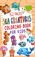Sea Creatures Coloring Book For Kids