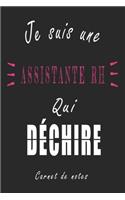 Je Suis une Assistante RH qui Déchire Carnet de notes: Carnet de note de 120 pages pour les Assistante RHs cadeaux pour un ami, une amie, un collègue ou un collègue, quelqu'un de la famille