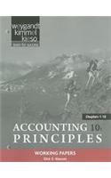 Working Papers Chapters 1-18 to Accompany Accounting Principles