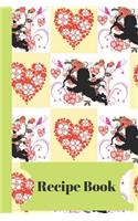 Recipe Book: Cherub Angel and Flower Hearts Cooking Gift - BLANK RECIPE BOOK, 114 pages, 6 x 9