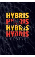 Hybris Lifestyle: 6x9 120-page lined notebook journal notepad scribble book diary workbook for philosophers