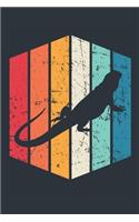 Vintage Bearded Dragon Notebook - Gift for Bearded Dragon Lovers - Retro Bearded Dragon Journal - Bearded Dragon Diary for Boys and Girls