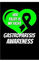 Her Fight Is My Fight Gastroparesis Awareness: Gastroparesis Journal 6x9 120 Pages Blank Lined Paperback