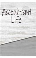 Accountant Life: Personalized Rustic Isometric Dot Notebook 120 Pages 6x9