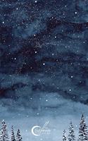 Notebook by dim ple: Snow night cover and Dot Graph Line Sketch pages, Extra large (8.5 x 11) inches, 110 pages, White paper, Sketch, Draw and Paint
