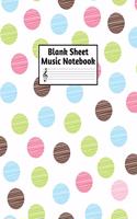 Blank Sheet Music Notebook: Easy Blank Staff Manuscript Book Large 8.5 X 11 Inches Musician Paper Wide 12 Staves Per Page for Piano, Flute, Violin, Guitar, Trumpet, Drums, Cell