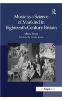 Music as a Science of Mankind in Eighteenth-Century Britain
