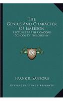 The Genius And Character Of Emerson: Lectures At The Concord School Of Philosophy(English)