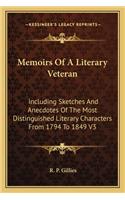 Memoirs Of A Literary Veteran