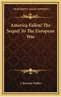 America Fallen! the Sequel to the European War