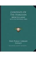 Contents Of The Harleian Miscellany: With An Appendix (1885)