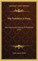 Why Prohibition Is Wrong: Folly, Failures And Fallacies Of Prohibition (1911)