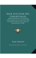 Rede Zur Feier Des Geburtstages: Seiner Majestat Des Kaisers Und Konigs Am 27 Januar 1908 Im Namen Der Georg August Universitat (1908)