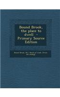 Bound Brook, the Place to Dwell - Primary Source Edition