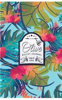 Olive Bullet Journal: Tropical Dotted Bullet Journal - 130 Quality Pages: Tropical Dotted Bullet Journal - 130 Quality Pages